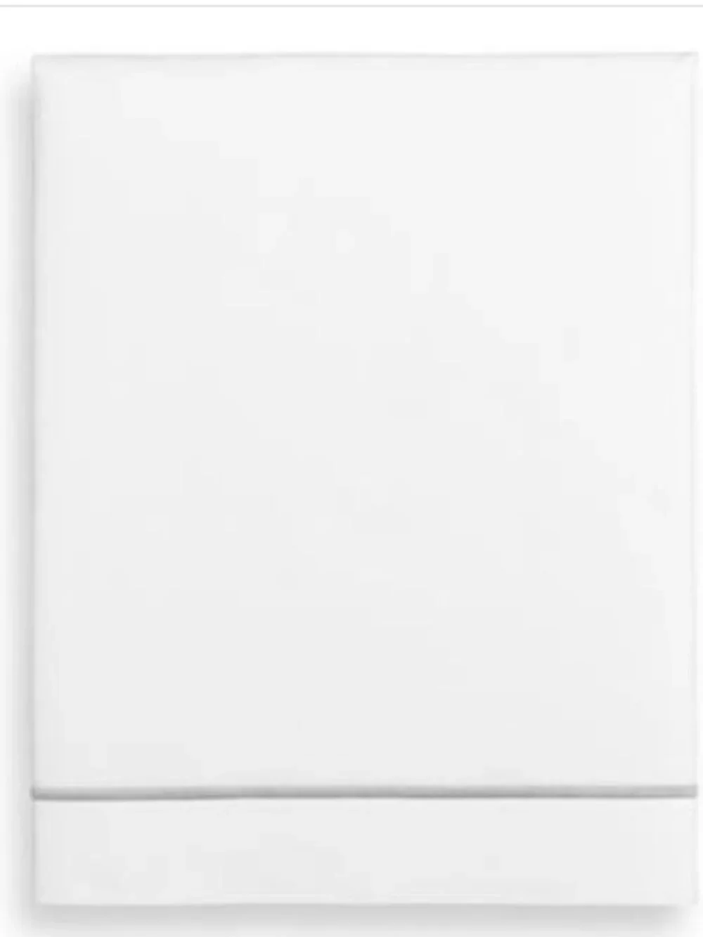 Hotel Collection Italian Percale 100% Cotton Flat Sheet, Full, Silver